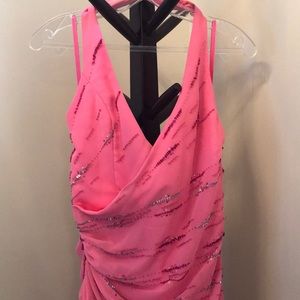 Pink beaded dress!